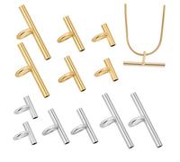 SOPOTUTU 12 Pièces Convertisseurs de Broche Pendentif Cuivre Adaptateurs Mini Broche Métalliques et Stables pour Création de Bijoux Plusieurs Incluses