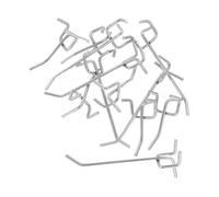 SOPOTUTU 12 pièces Crochets pour Panneaux Perforés Métalliques Crochets Muraux Robustesse Acier Installation Rapide Sans Outils Accessoires pour Racks Supermarchés et Présentoirs Bijoux