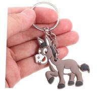 SOPOTUTU 12 Pièces Donkey Keychain Hanging Decorations Cartoon Animal Keyrings For Birthday Party Gifts Farm Animal Bag Charms