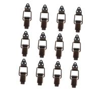 SOPOTUTU 12 pièces Loquet à Ressort Vintage Fer pour Boîte à Outils Design Élégant et Durable Accessoire de Remplacement Décoratif Fermeture Stable et Confortable sans Bavures