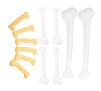 SOPOTUTU 12 Pièces Mini Bone Decorations for Digging Toys and Spooky Party Crafts Realistic Plastic Skeleton Props for Haunted House and Classroom DIY