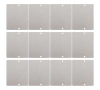 SOPOTUTU 12 Pièces Plaque Isolante en Mica pour Micro-ondes, Résistance Élevée la Chaleur et Retardateur de Flamme, Accessoire Argenté pour Appareils Cuisine