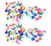 SOPOTUTU 122 pièces Perles Décoratives pour Rayons de Vélo Clips Plastique Colorés Accessoires Faciles à Installer pour Décoration Roues Garçon Fille et Adultes