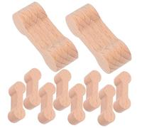 SOPOTUTU 16 pièces Connecteurs de Rails Bois pour Trains Garçon Fille Adaptateurs de Voies Stables et Ludiques pour Construction de Circuits Accessoires Compatibles Jeux de Rails Bois