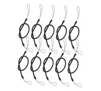 SOPOTUTU 18 Pcs Lanières Élastiques à Ressort Rétractable pour Stylets et Stylos Cordon Antiperte et Compact pour Tablette et Écriture Câble de Fixation Flexible Noir