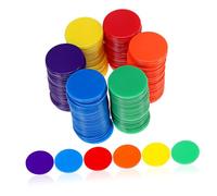 SOPOTUTU 180 pièces Jetons de Comptage Colorés pour Jeux Bingo et Poker Accessoires Éducatifs Mathématiques pour Marquers Polyvalents pour Fêtes et Apprentissage