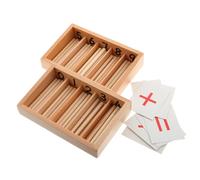SOPOTUTU 1Ensemble Set de Montessori Boîte à Fuseaux pour Apprentissage des Mathématiques des Tout Petits Stimule Intérêt Mathématique et Développe Activités