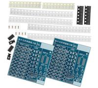 SOPOTUTU 2 ensembles Kit Soudure Électronique Plaque Pratique Compacte pour Entraînement Soudure Composants Portable Débutants et Confirmés Amélioration Technique Continue