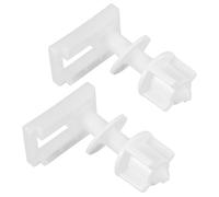 SOPOTUTU 2 Ensembles Lot Visserie Plastique pour Fixation Abattant Toilette avec Écrous et Rondelles Pièces de Rechange Durables et Faciles à Installer