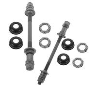 SOPOTUTU 2 Ensembles Mountain Bike Front Axles with Quick Release Bicycle Hub Shafts with Center Shaft Bearings for Easy Maintenance and Repair