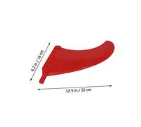 SOPOTUTU 2 pièces Ailerons de Queue Détachables pour Planche de Surf et Paddle Board Stabilisateurs Durables Compatibles Longboard et Kayak Noir et Rouge