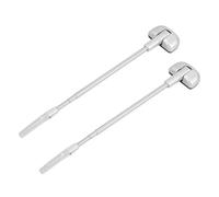 SOPOTUTU 2 Pièces Antenne de Pare-Chocs Télescopique Acier Inoxydable Poteau Drapeau Ajustable pour Aide Au Stationnement et Protection Angle Accessoire Sécurité Véhicule Utilitaire