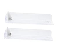 SOPOTUTU 2 Pièces Auto Push Display Racks Transparent Single Side for Practical Showcase for Supermarkets and Convenience Stores