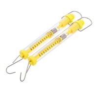 SOPOTUTU 2 pièces Balance à Ressort Tubulaire Portable pour Expériences de Physique Mesure Précise de Force Outil Pédagogique et Compact Lot de Unités
