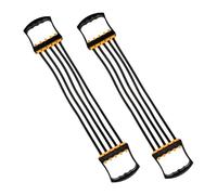 SOPOTUTU 2 Pièces Bande de Résistance pour Musculation et Étirement Sangle de Tirage Bilatérale pour Entraînement Poitrine et Renforcement Musculaire Équilibré Fitness à Domicile Noir et