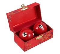 SOPOTUTU 2 pièces Baoding Handballs Small Metal Hand Exercise Balls For Massage Fitness And Stress Relief Secure Ergonomic Grip