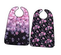 SOPOTUTU 2 pièces Bavoirs Réutilisables pour Adultes Résistants à Usure Tabliers de Protection Étanches pour Personnes Âgées Lot de Accessoires de Repas Confortables et Durables