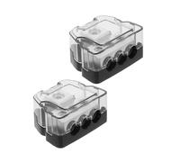 SOPOTUTU 2 pièces Boîte de Distribution Audio Voiture Répartiteur de Câbles pour Amplificateur Bloc Alimentation Haute Compatible Modèles Variés Organise Câblage et Améliore