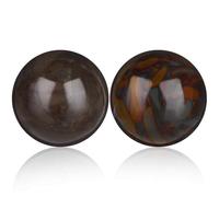 SOPOTUTU 2 pièces Boules de Massage pour Mains Petites Balles Baoding Pierre Naturelle Boules de Roulement pour Exercice et Relaxation des Doigts Équipement Fitness Traditionnel