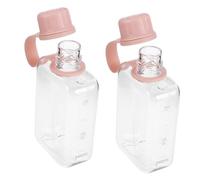 SOPOTUTU 2 Pièces Bouteilles Eau Plates Portables Plastique Robuste Flasques Fines pour Sport Camping et Fitness Bouteilles Hydratation Réutilisables pour Étudiants et Voyages