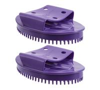 SOPOTUTU 2 Pièces Brosse de Massage Multifonction pour Chevelu Jambes et Ventre Outil de Massage Manuel pour Relaxation Activation des Méridiens et Soin des Bras et Cuisses