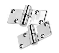 SOPOTUTU 2 pièces Charnières Métalliques Détachables Acier Inoxydable Paumelles Épaisses pour Portes de Bateaux Armoires et Installations Publiques Kit Résistantes et Polyvalentes