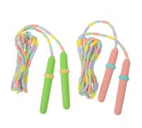 SOPOTUTU 2 Pièces Corde à Sauter Perles Réglable pour Garçon Fille Légère et Sécurisée Corde de Saut Flexible pour Entraînement Récréation Scolaire et Activités Plein Air Kit Coloris Étoile