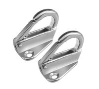 SOPOTUTU 2 Pièces Crochets à Ressort Acier Inoxydable pour Protection et Amarrage Bateaux Résistance Corrosion Accessoires Yacht