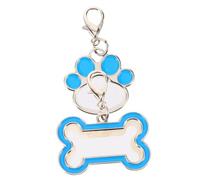 SOPOTUTU 2 pièces Étiquette pour Chien et Chat Acier Inoxydable Pendentif Métal Personnalisable Médaillon Identification DIY pour Animaux Surface Lisse et Légère pour Gravure et Transfert