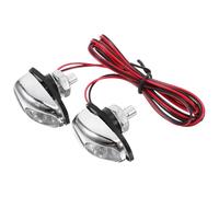 SOPOTUTU 2 pièces Gicleurs Lave Glace LED pour Pare Brise Voiture Buses Pulvérisation Uniforme Résistantes Aux Intempéries avec Éclairage Bleu Accessoires de Nettoyage Compacts pour Capot