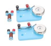 SOPOTUTU 2 pièces Kit de Cloches Électriques Pratiques pour Expériences Scientifiques Instrument Pédagogique Électromagnétisme Matériel Compact pour Cours Électricité et Circuits