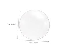 SOPOTUTU 2 pièces Lentille Convexe Double Diamètre Focale Verre Clair pour Instruments Physique Éducation Scientifique