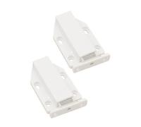 SOPOTUTU 2 Pièces Loqueteau Magnétique pour Meuble Push To Open Charnière à Ressort Acier Inoxydable Résistante Sans Poignée Ouverture Automatique pour Placard et Armoire