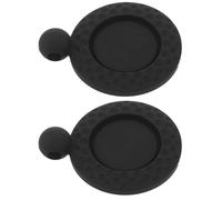 SOPOTUTU 2 Pièces Lot de 2 Porte-marqueurs de Balles de Golf Noirs en Silicone, Clips Amovibles pour Casquettes et Ceintures, Accessoires Pratiques pour Marquage Précis sur Parcours de Golf