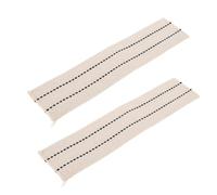 SOPOTUTU 2 Pièces Mèche Plate en Coton pour Lampe à Huile, Feu A Petrole A | Mèche Lampe Petrole Large, Mèches de Rechange pour Lanterne, Coton Mèche de Lampe, Blanc, Plat
