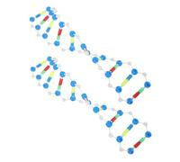 SOPOTUTU 2 pièces Modèle Double Hélice pour Enseignement Scientifique Composants Génétiques Humains Kit Auto- pour Cours de Biologie Au Lycée et