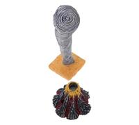 SOPOTUTU 2 Pièces Modèles Réalistes Éruption Volcanique et Tornade Sculpture Éducative sur Catastrophes Naturelles Jouets Scientifiques pour Garçon Fille et Tout-Petits