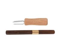 SOPOTUTU 2 Pièces Outil de Prolongation pour Bâtonnets Moxa Portable avec Manche Brûleur de Moxibustion Léger et Sûr Prolongateur à Branches et Prong Simple pour Usage Domestique et Salon