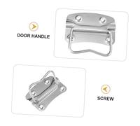 SOPOTUTU 2 pièces Poignée Pliable Acier Inoxydable pour Caisse à Outils Résistante et Antirouille Lot de Poignée de Cabinet Robuste et Moderne