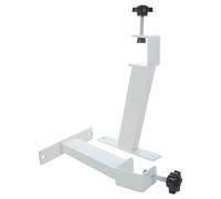 SOPOTUTU 2 Pièces Support de Jambe Ergonomique en Acier Carbone Blanc Fixation par Boulon pour Bureau et Salle D'étude, Offrant Stabilité Lourde et Confort