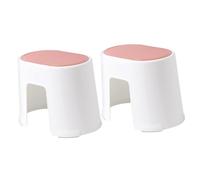 SOPOTUTU 2 pièces Tabouret Plastique Marchepied Antidérapant pour Salle de Bain et Toilette Petit Tabouret Multifonction pour Maison et Bureau Meuble Pratique pour Repos
