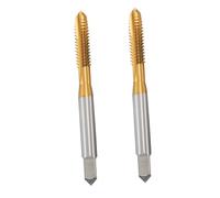 SOPOTUTU 2 Pièces Tarauds Acier Rapide Revêtus pour Machines de Perçage Pointe Hélicoïdale Haute et Résistance Accessoires pour Taraudage Mécanique