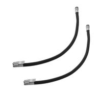 SOPOTUTU 2 pièces Tube de Gonflage pour Pneus Caoutchouc Tuyau Extension avec Embout et Manomètre pour Voiture et Électrique Compatible Compresseur Gonfleur Pneus Gonflage Rapide et