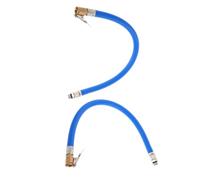 SOPOTUTU 2 pièces Tuyau de Gonflage Pneu Robuste avec Raccord Rapide Cuivre Kit Complet pour Voiture et Flexible Bleu Résistant