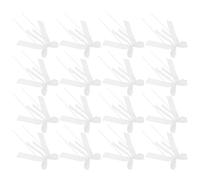 SOPOTUTU 20 Mini Nœuds en Ruban Blanc en Chiffon et Dentelle, Lot de 20 Pièces Élégants pour Décoration Mariage et Célébrations, Faciles à Attacher Bouquet Mariée