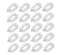 SOPOTUTU 20 pièces Ballons Aluminium Film Décoratifs Argentés Réutilisables pour Décoration Fête Anniversaire Mariage Événement