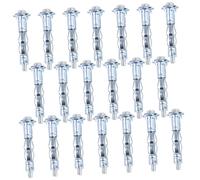 SOPOTUTU 20 pièces Chevilles Métalliques à Expansion pour Murs Creux Fixation Lourde pour Plaques de Plâtre Creux Robustes Charge Sécurisée pour Supports Muraux