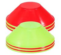 SOPOTUTU 20 pièces Cônes de Marquage Souples pour Entraînement Football et Basket Mini Plots Rondes Portables Résistants Amélioration de Rapidité et Technique Lot de Rouge et Vert
