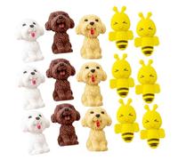 SOPOTUTU 20 pièces Gommes Garçon Fille Animaux Délicates Gomme Crayon Multifonction pour Élèves Usage Quotidien Scolaire Style Aléatoire