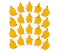 SOPOTUTU 20 Pièces Mini Figurines de Poulets Résine Décorations Micro Paysage DIY Statues de Poule et Coq pour Jardin de Fées Bureau et Maison Accessoires Polyvalents